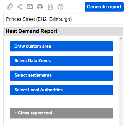 Choosing your heat demand report type